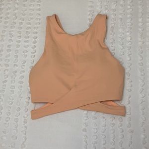 Athleta conscious crop cut out bra A-C